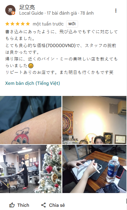 Đánh giá của khách hàng