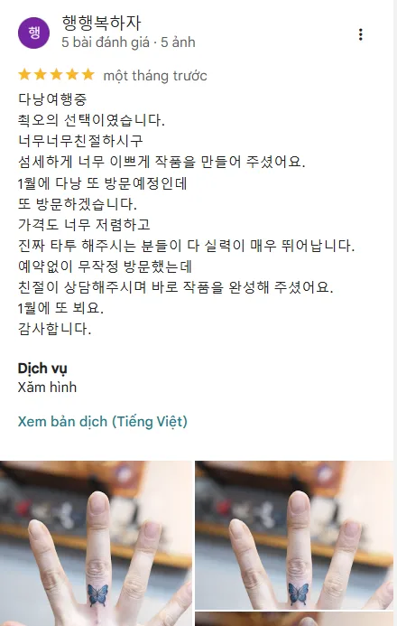 Đánh giá của khách hàng