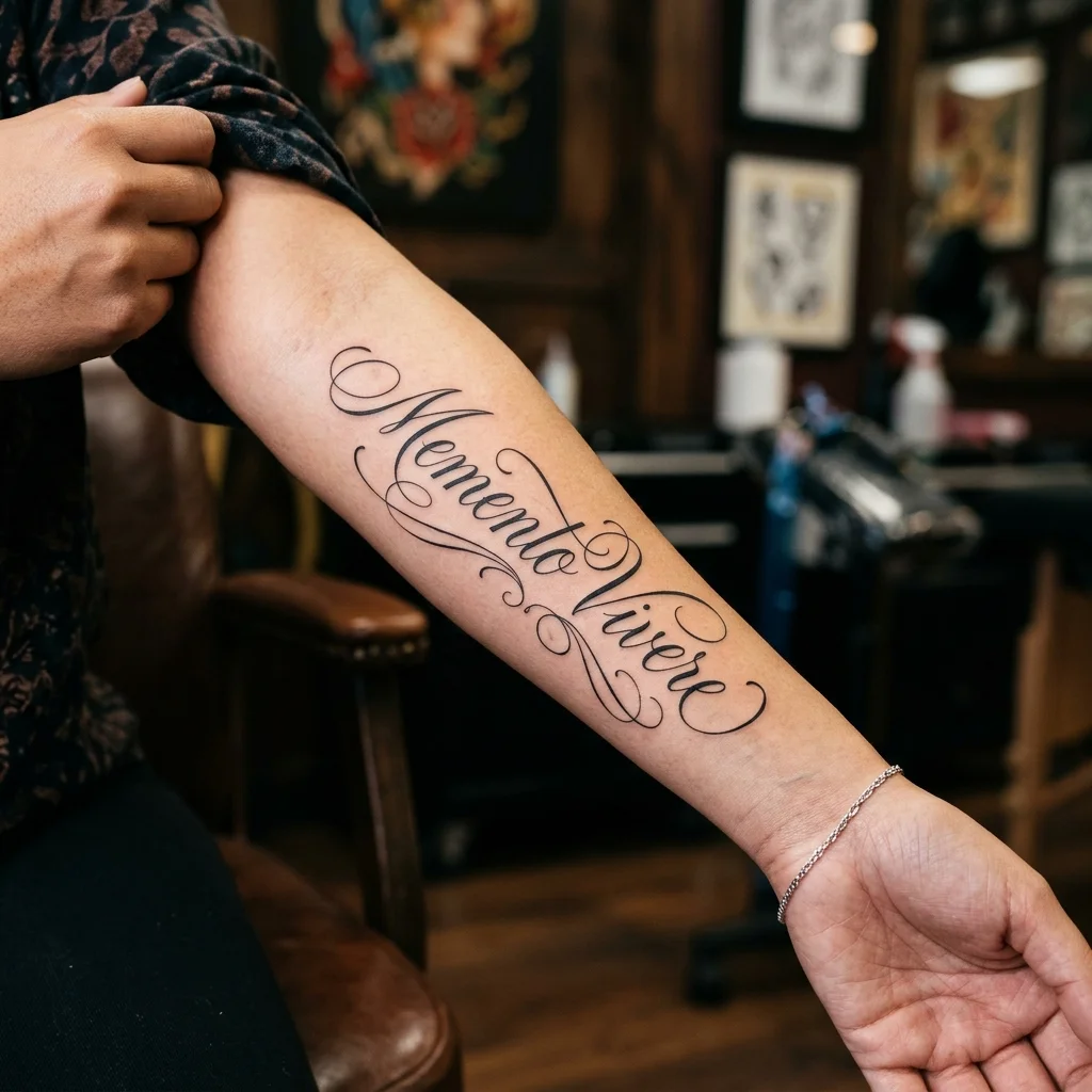 Lettering & Script tattoo